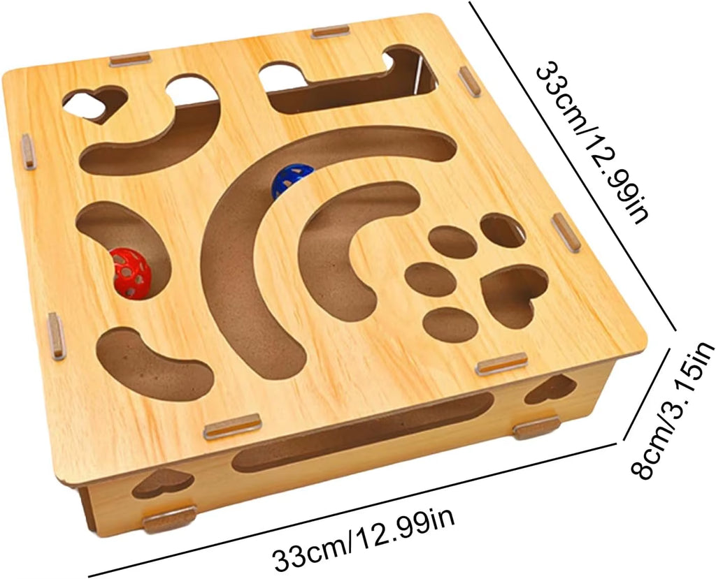Pet Nail Scratch Board and Treats Box Self-Entertaining Toy