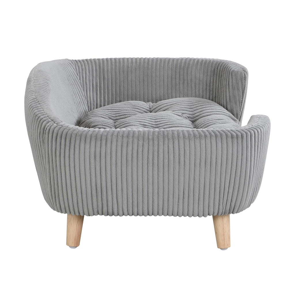 30" Wide Pet Sofa for Medium Dogs with Removable Mattress