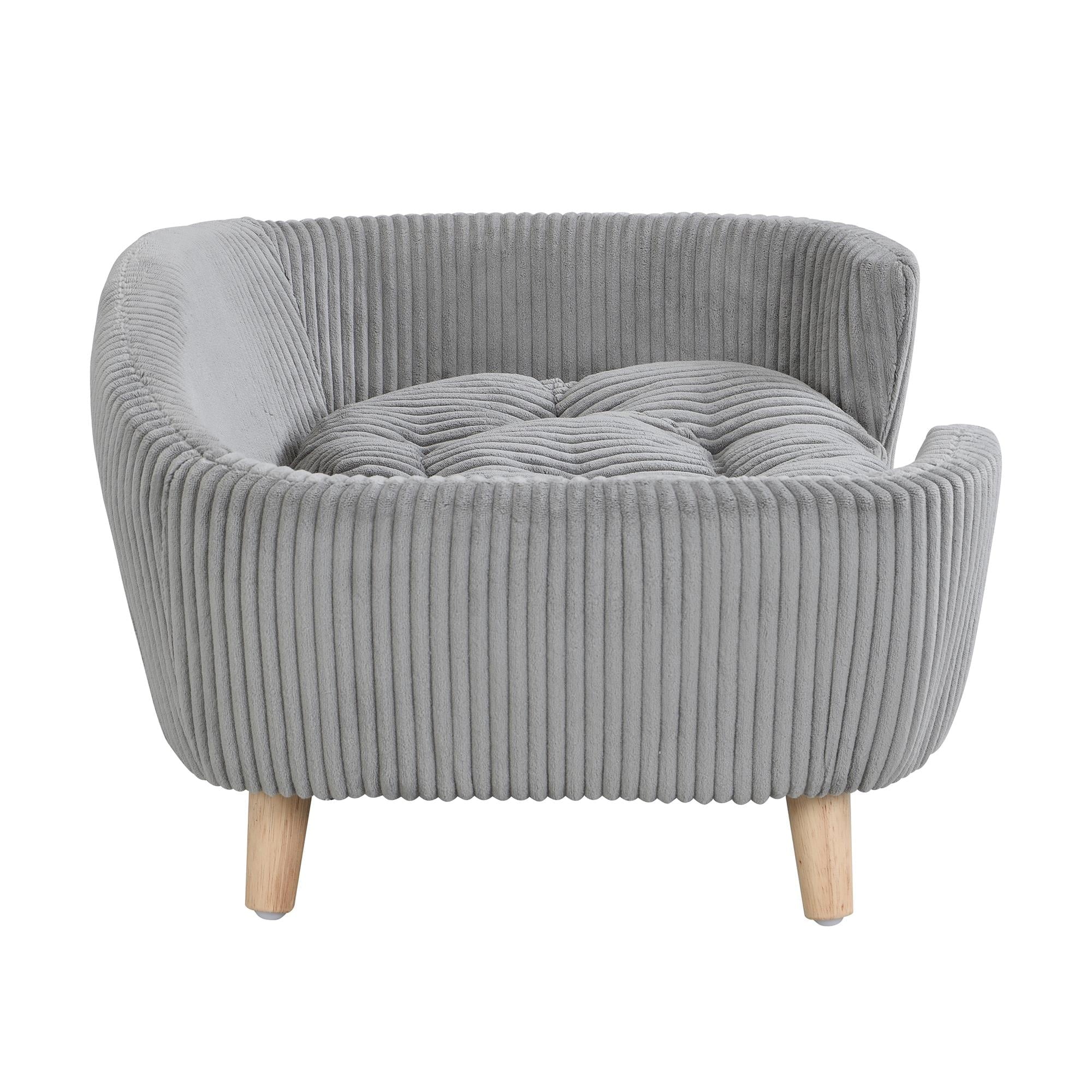 30" Wide Pet Sofa for Medium Dogs with Removable Mattress