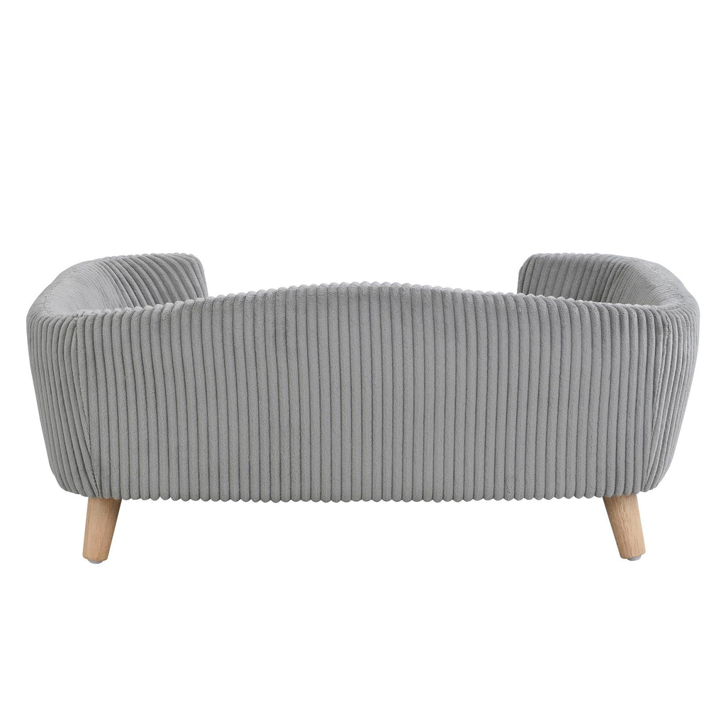 30" Wide Pet Sofa for Medium Dogs with Removable Mattress