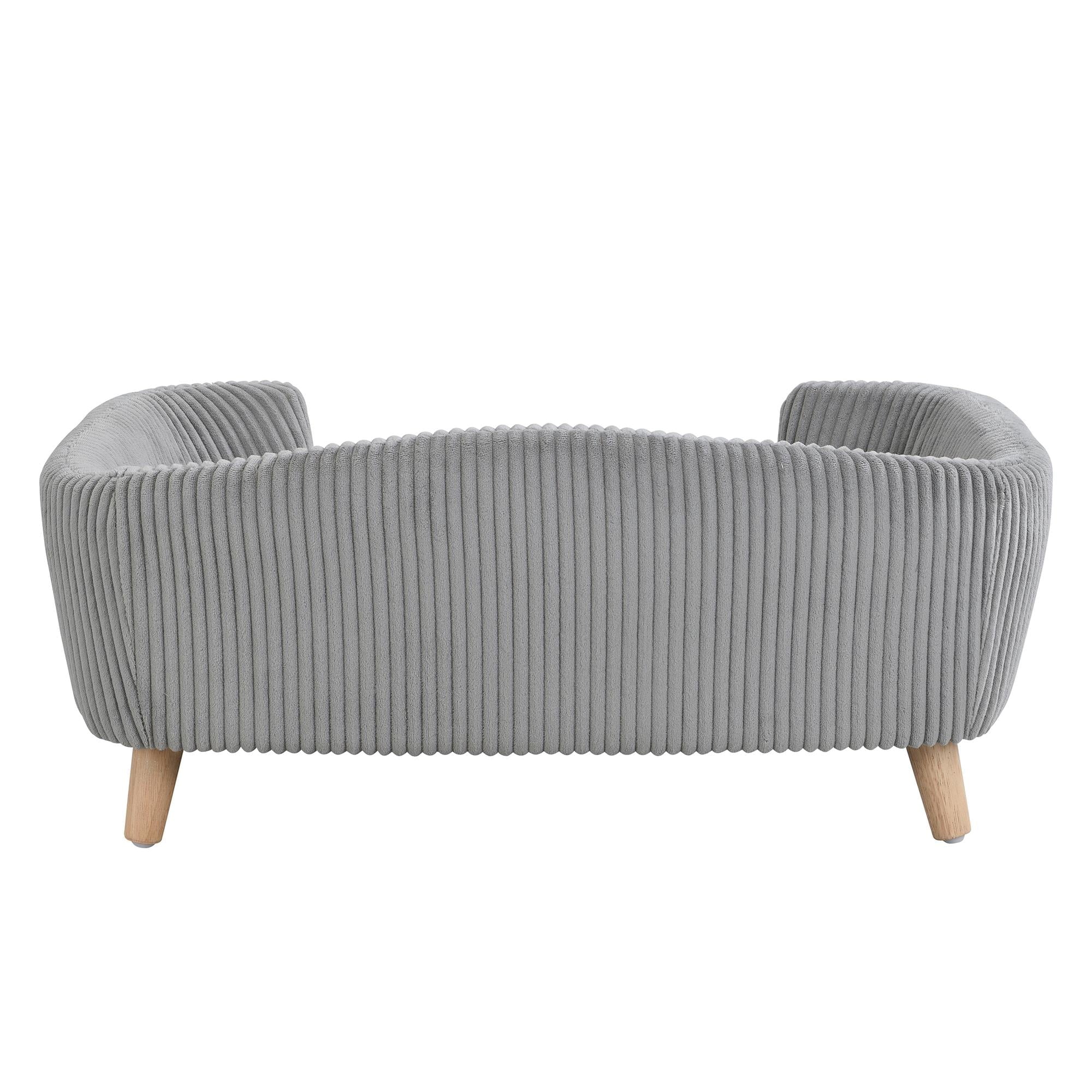 30" Wide Pet Sofa for Medium Dogs with Removable Mattress