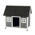Natura Barn Style Dog House, Elevated Pet Shelter