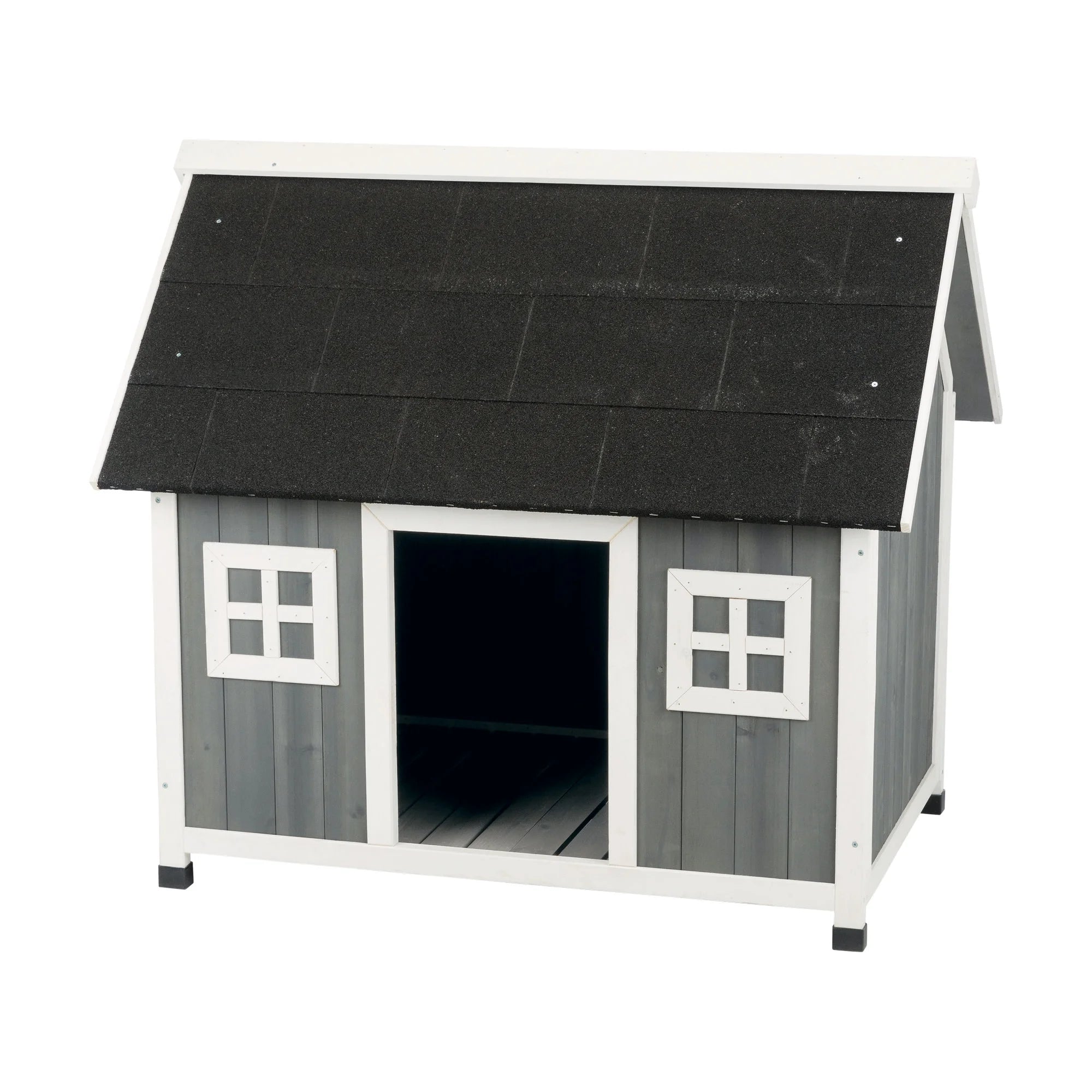 Natura Barn Style Dog House, Elevated Pet Shelter