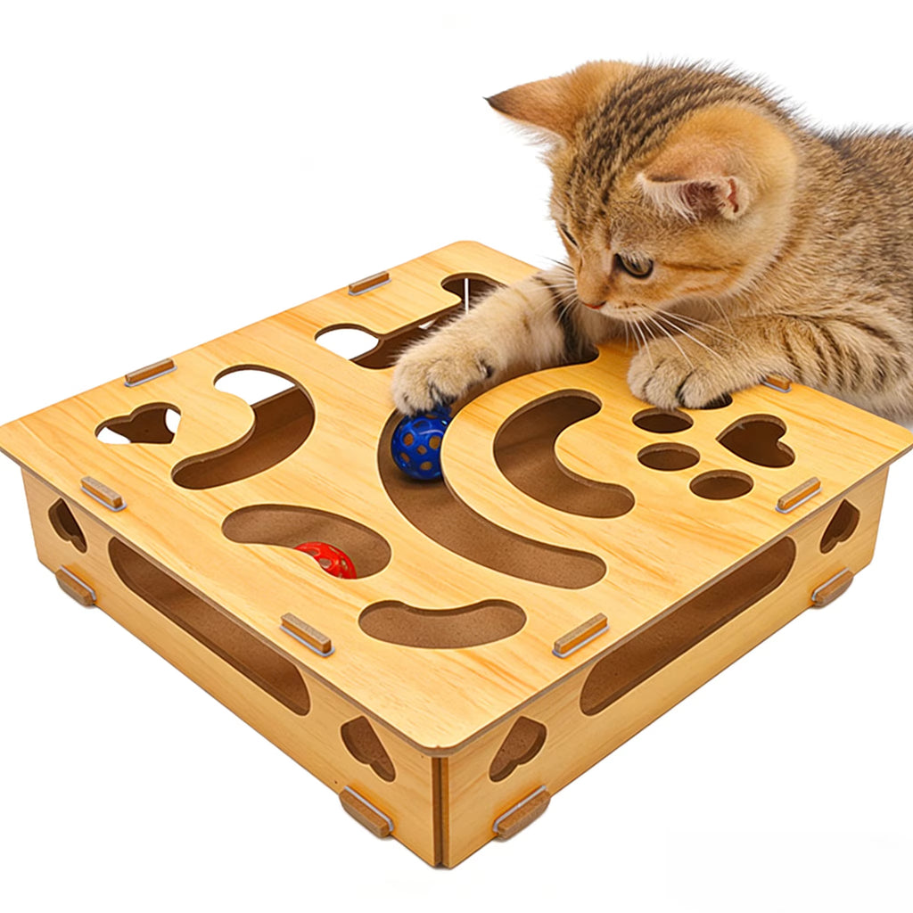 Pet Nail Scratch Board and Treats Box Self-Entertaining Toy