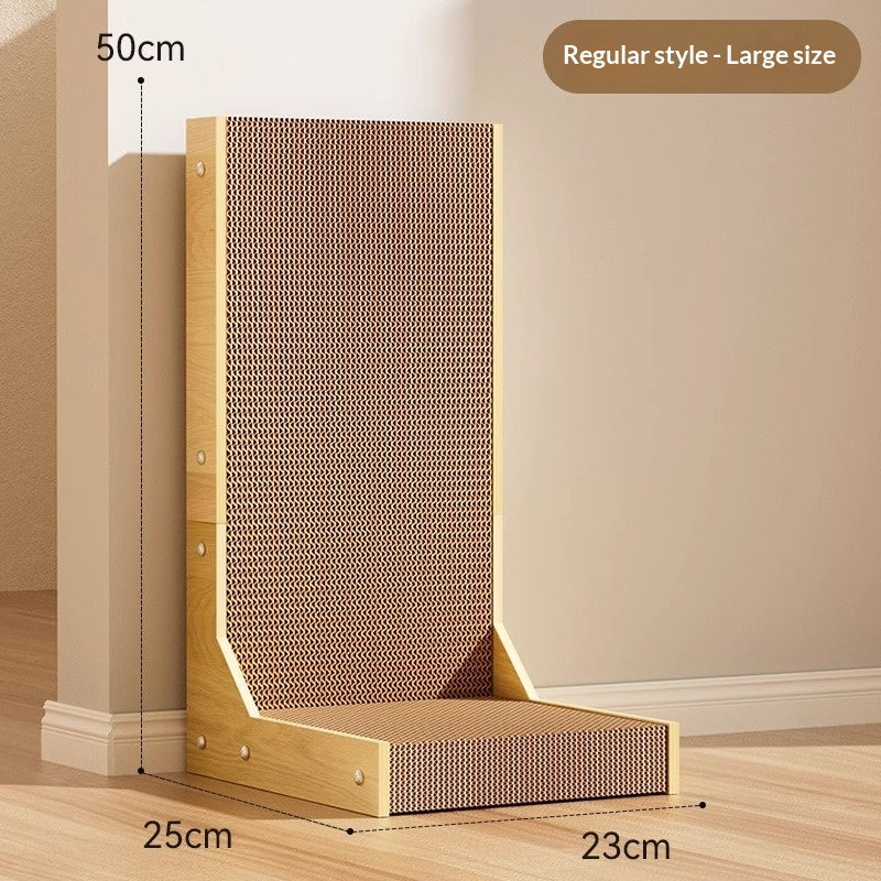 Sturdy, Durable L-shaped Vertical Cat Scratcher That Resists Snagging And Doesnt Shed Fluff