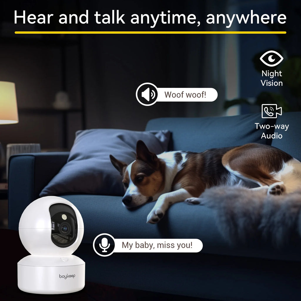 2K Pet Dog Camera with Phone App