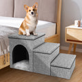 3-Step Pet Stairs with Storage Boxes