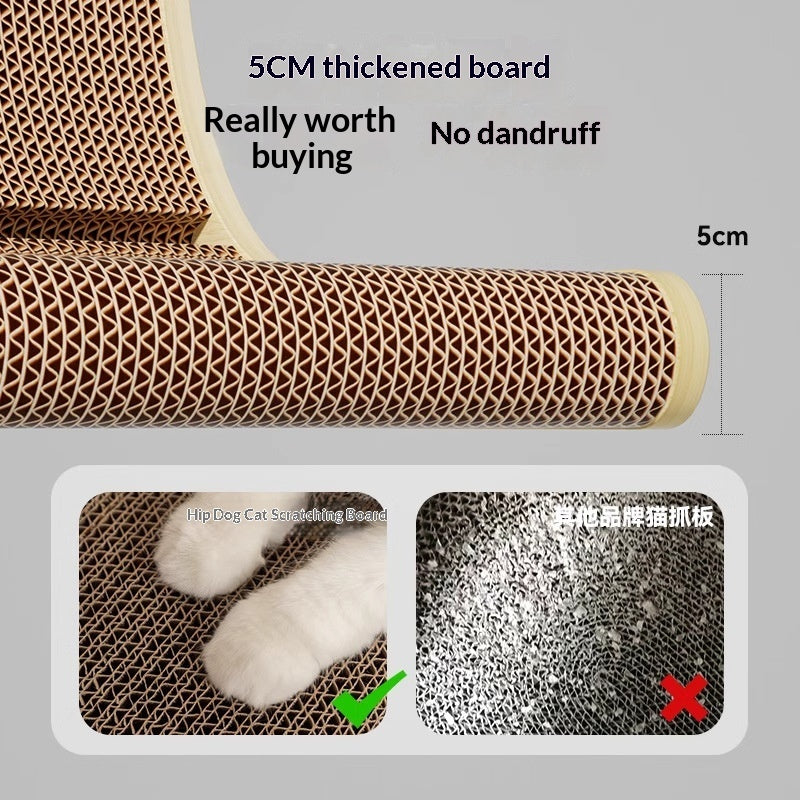Sturdy, Durable L-shaped Vertical Cat Scratcher That Resists Snagging And Doesnt Shed Fluff